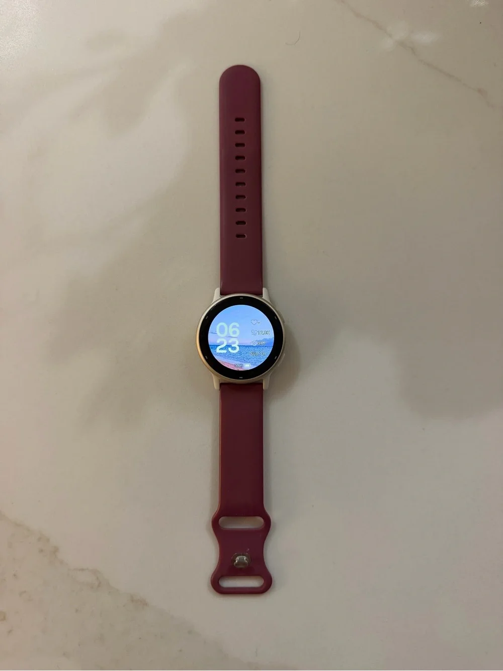 Garmin Vivoactive 5 with charging cord